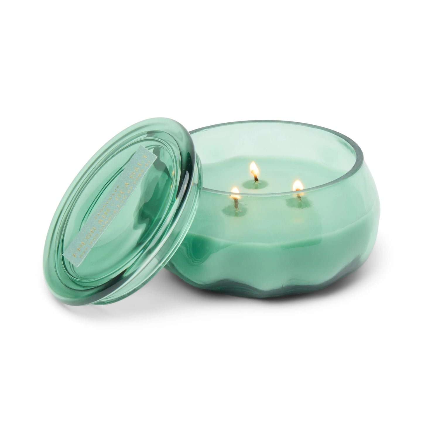 Basalt 10 oz Candle - Fresh Air & Sea Salt on white background.