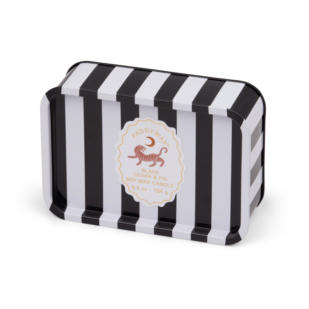 Black Cedar & Fig - A Dopo 6.5 oz Tin Candle by Paddywax