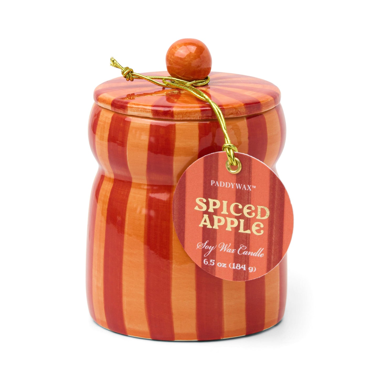 Cabana Red & Coral Candle - Spiced Apple