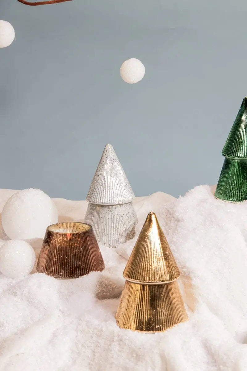 7oz Cypress + Fir Mercury Trees - Gold Paddywax