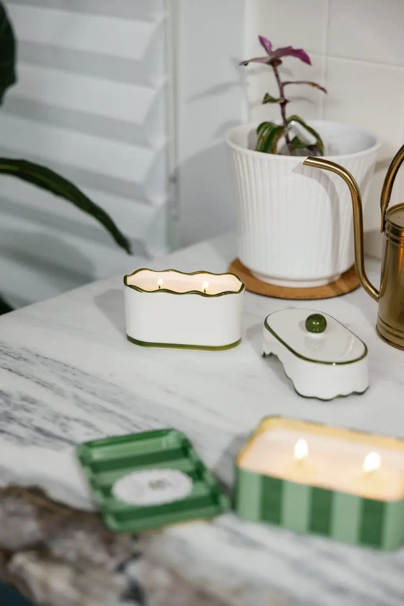 Smoked Pistachio - 5.5 oz Ceramic Candle Paddywax