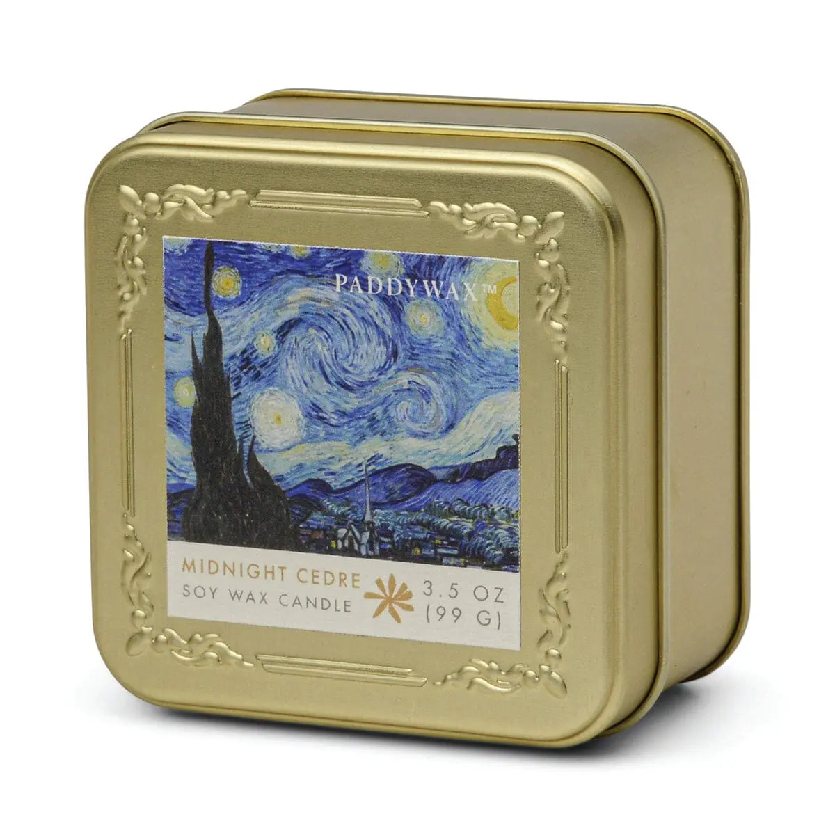 Vincent Midnight Cedre - 3.5 oz Tin Candle - Paddywax