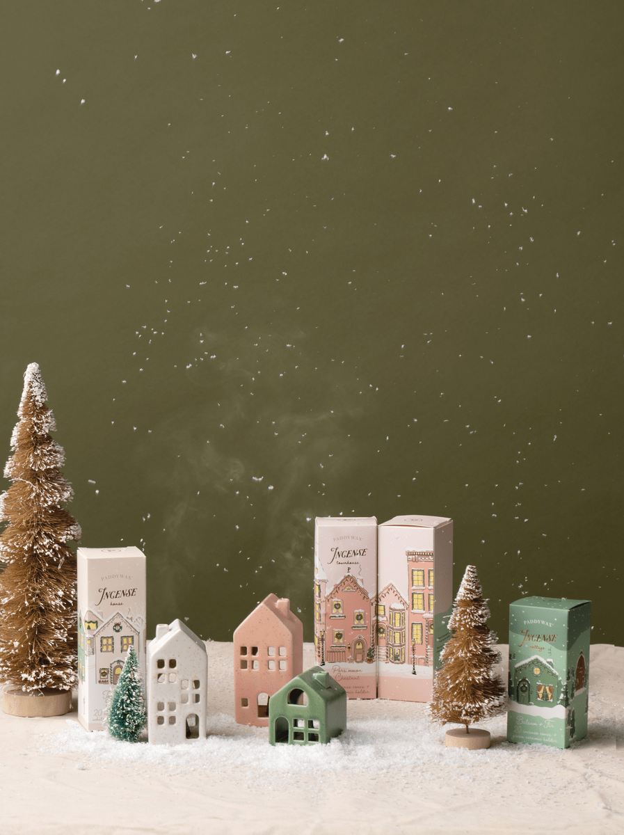 Holiday Town House - Incense And Tea Light Holder