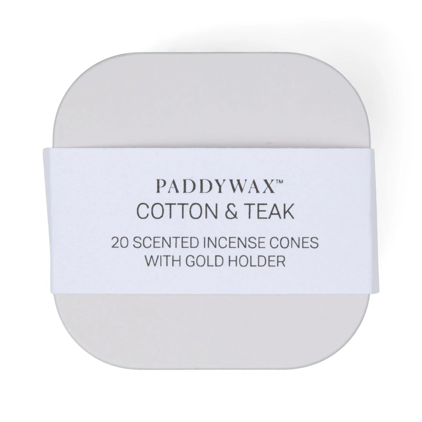 Cotton & Teak - Metal Incense Tin Paddywax