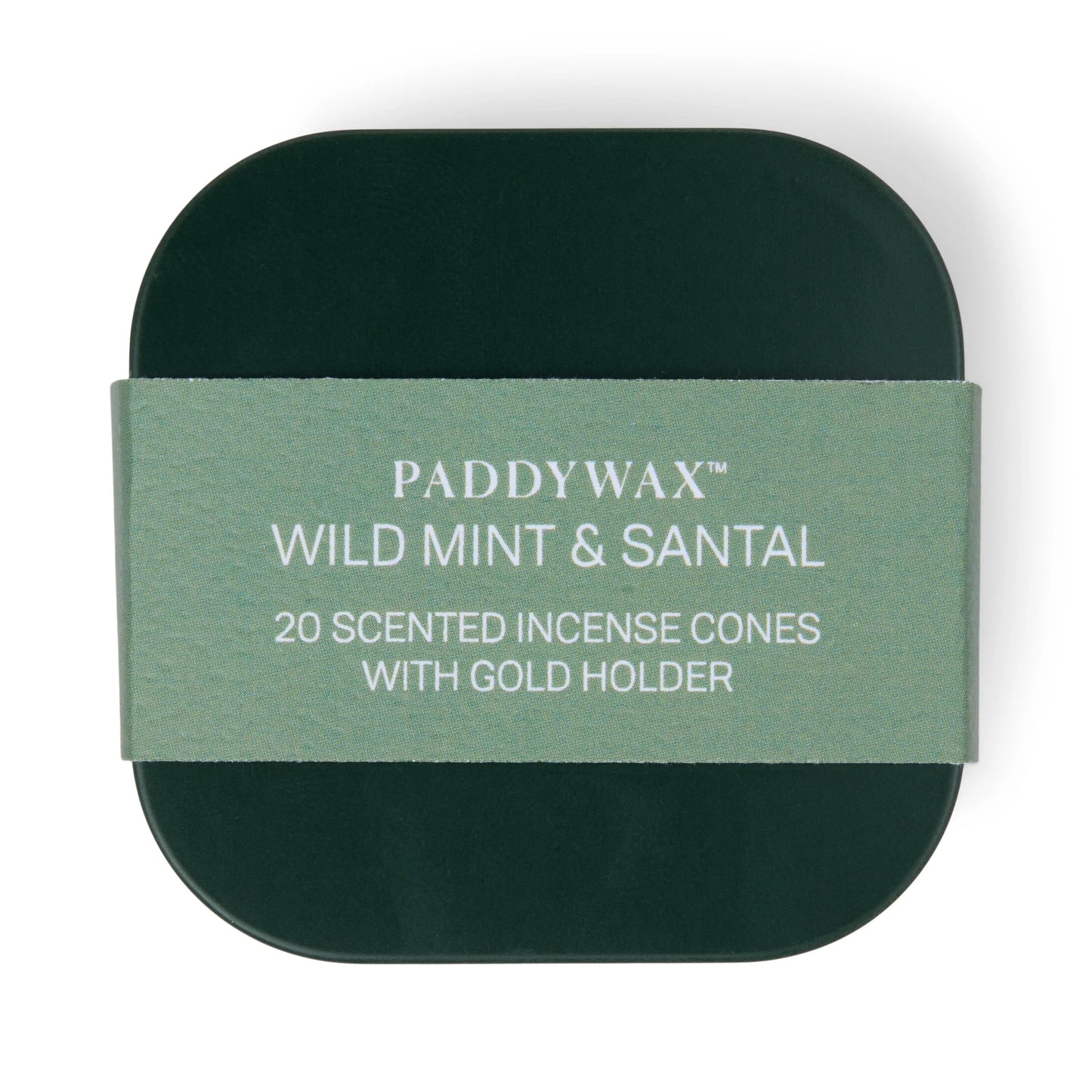 Wild Mint & Santal - Metal Incense Tin Paddywax