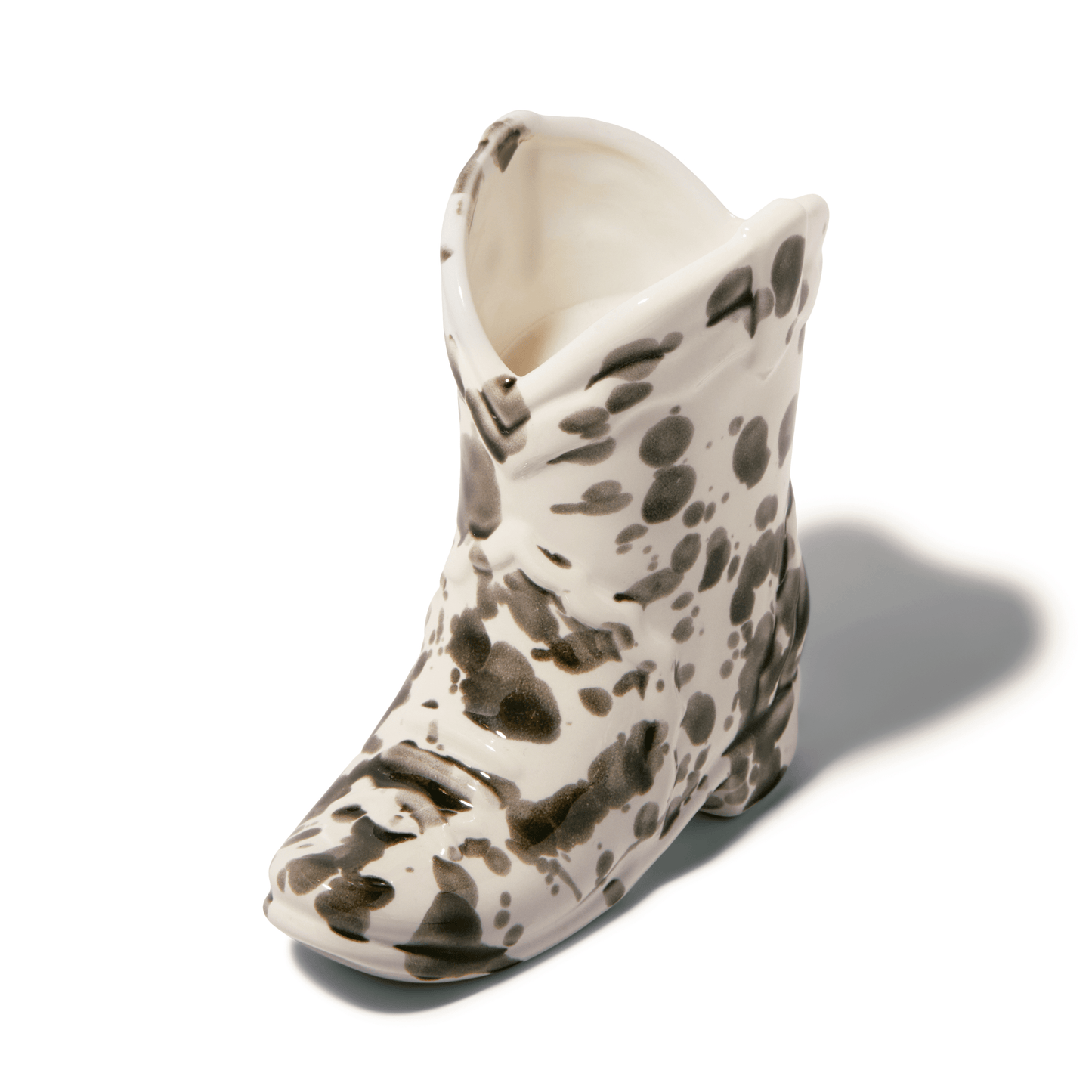 Nashville Cowboy Boot - Palo Santo Suede 6oz candle on a white background.