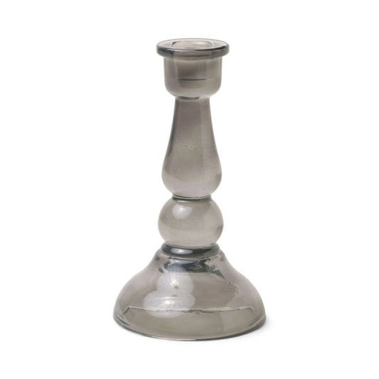 Tall Glass Taper Holder - Black Paddywax