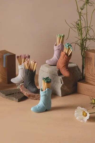 Cowboy Boot Match Holder - Pink Paddywax