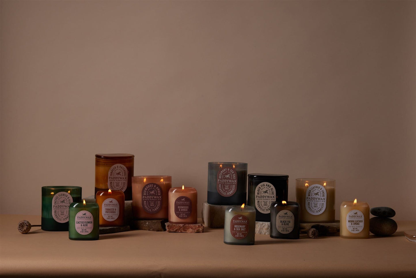 Vista 12 oz Candle - Tobacco + Patchouli