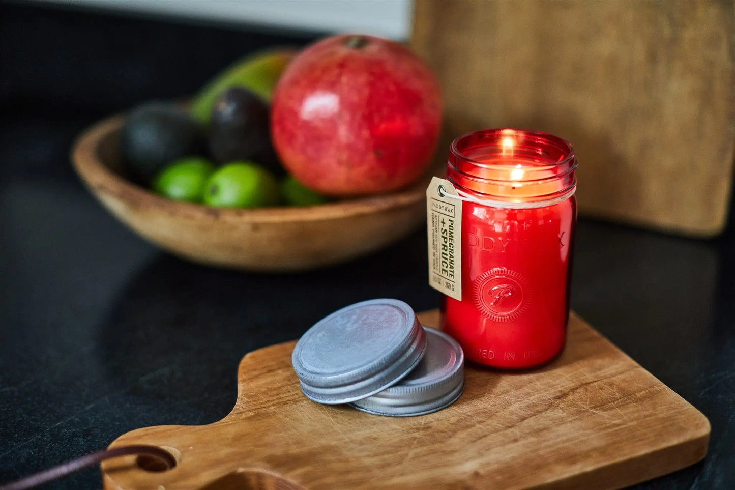 Pomegranate & Spruce - 9.5 oz Candle Paddywax