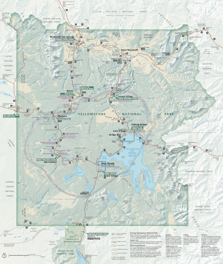 Yellowstone National Park Map