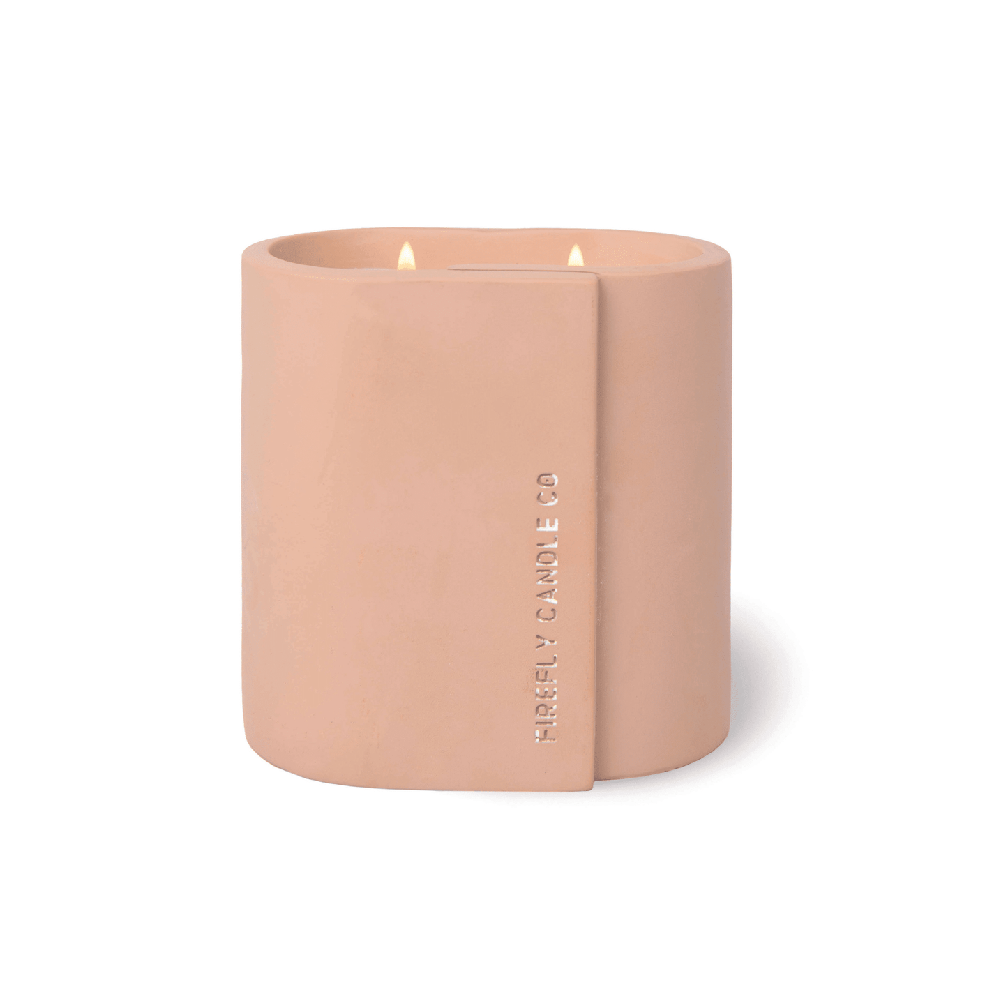 Cirque 12 oz. Candle - Peach & Patchouli concrete vessel