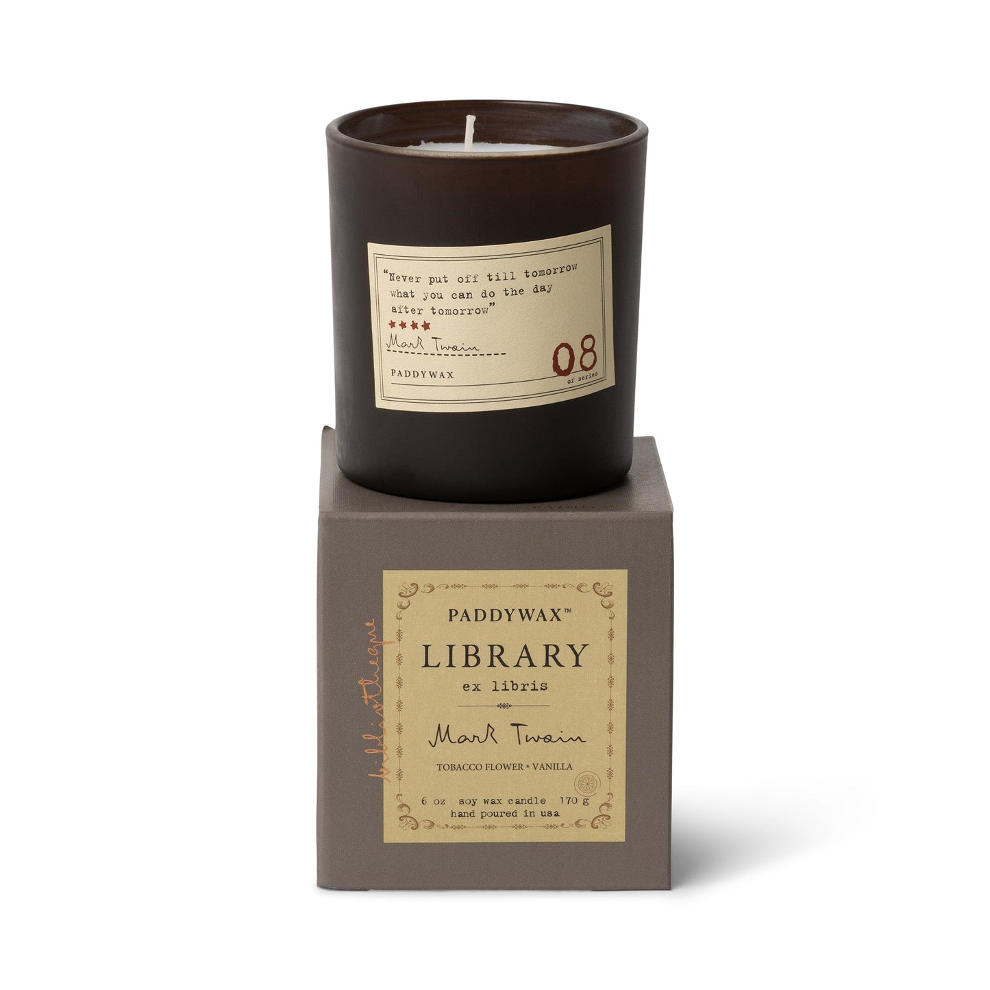 Library 6 oz Candle - Mark Twain