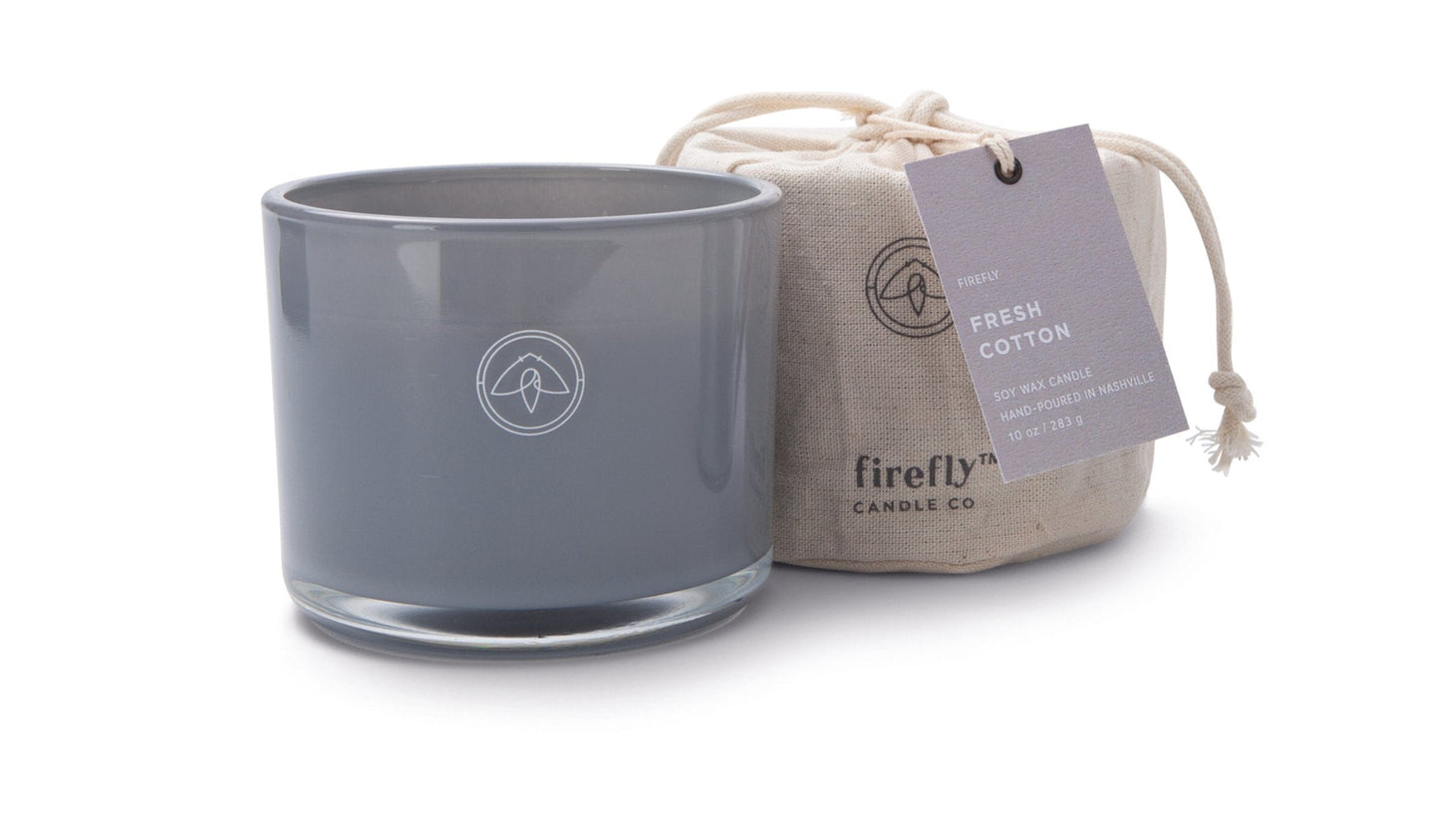 Kindred - Fresh Cotton 10 oz - gray glass vessel