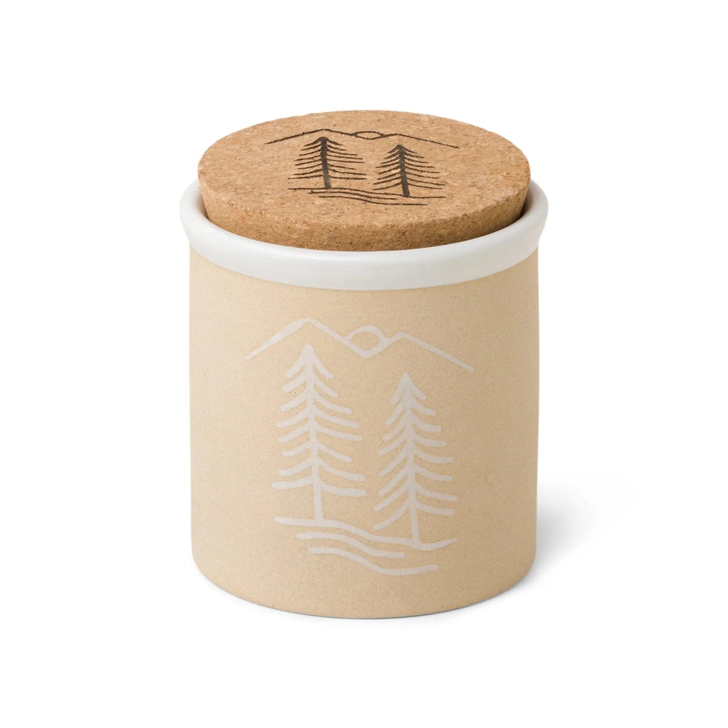 Cypress + Fir - 8 oz. White Ceramic Candle