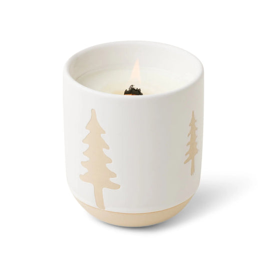 Cypress + Fir - 8.5 oz. White Ceramic Candle