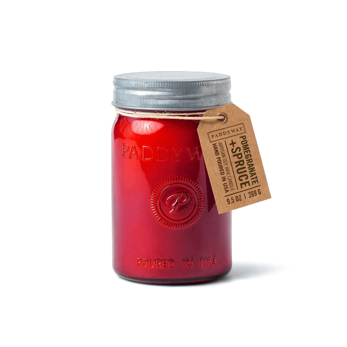 Pomegranate & Spruce - 9.5 oz Candle Paddywax