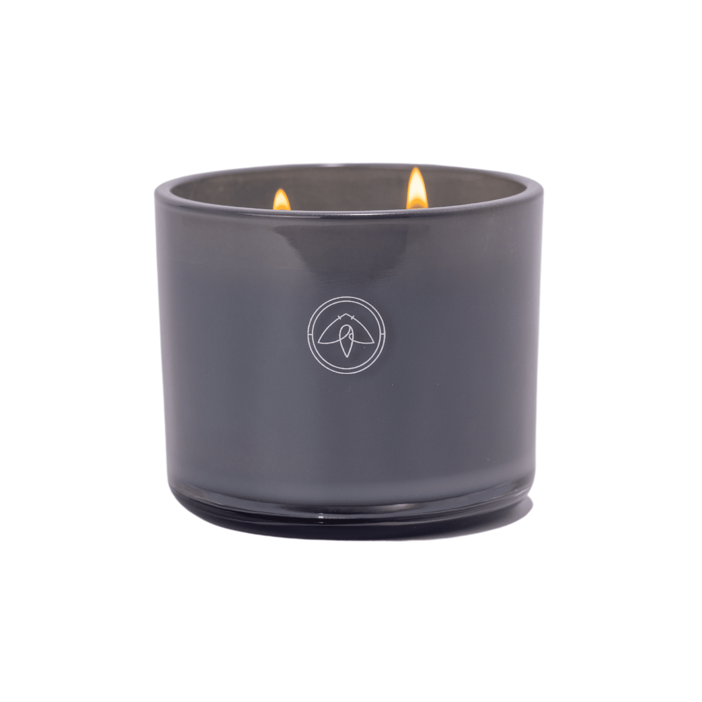 Products Serenity 10oz. Candle - Firefly by Paddywax - Summer Oasis lit two wick candle on white background