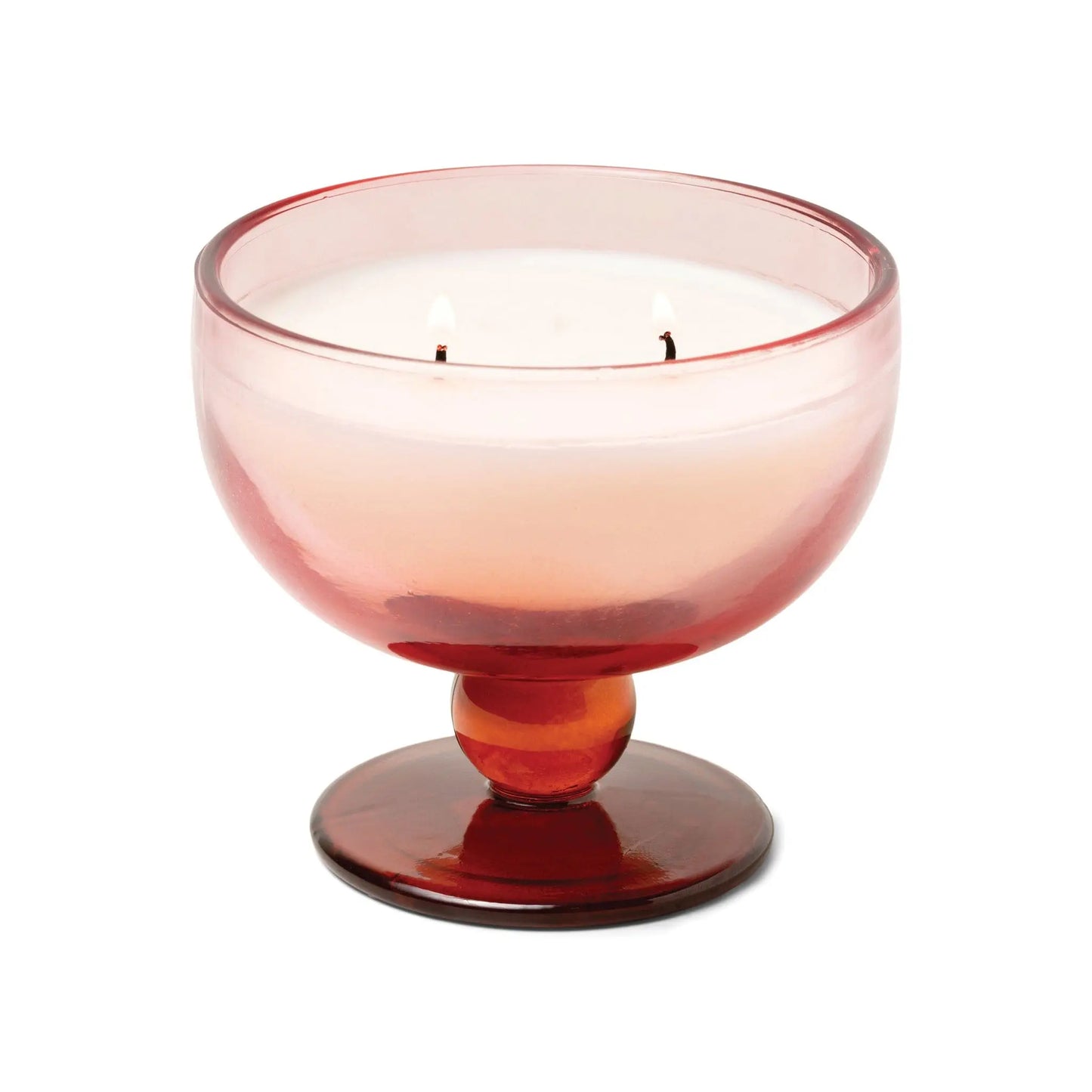 aura 6oz candle saffron rose 2 wick candle