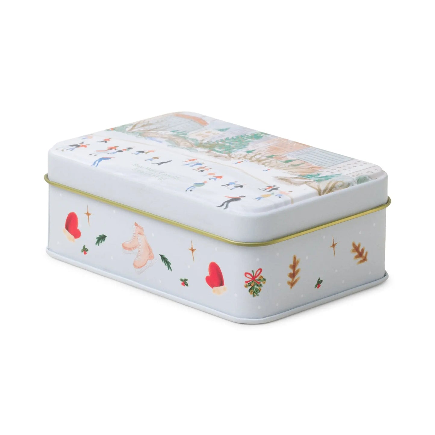 Holiday 5 oz. Candle Tin - Mistletoe & Mint side view
