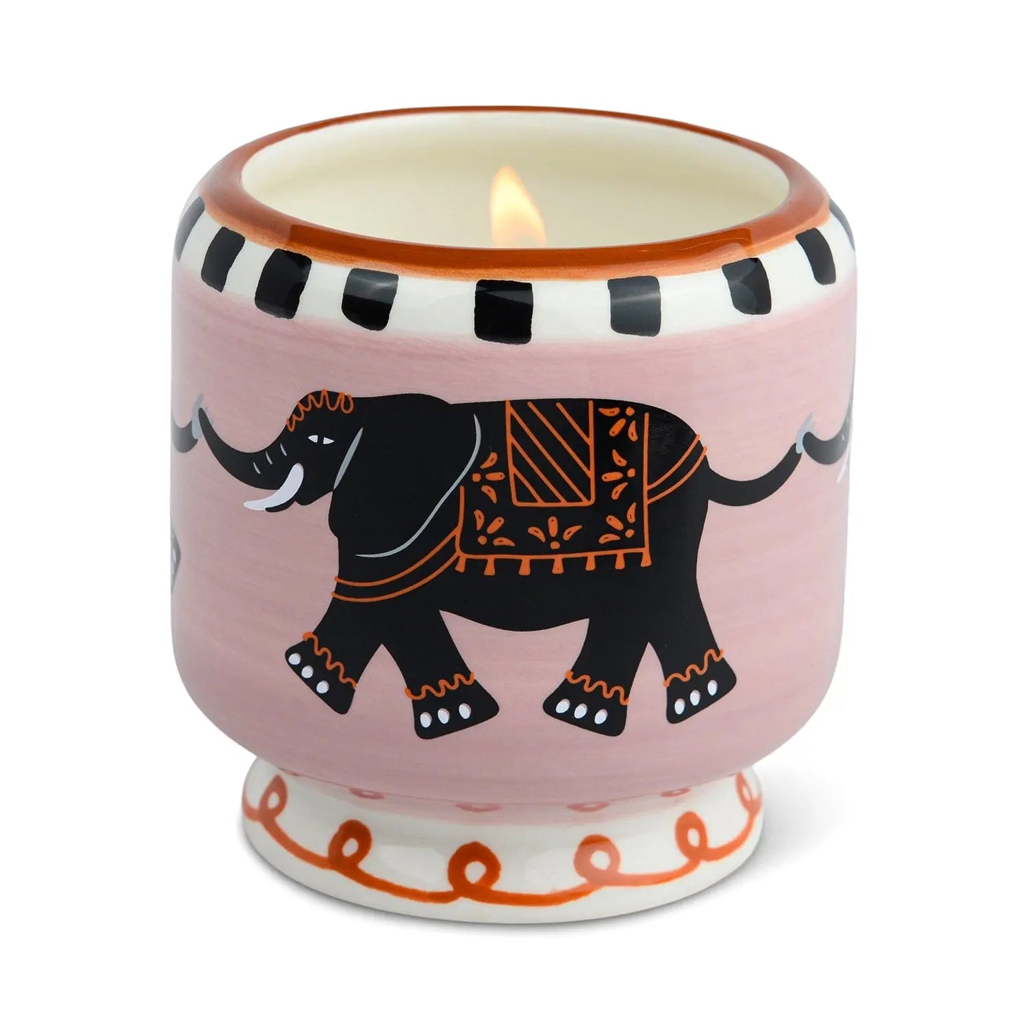A Dopo "Elephant" Candle - Tobacco & Vanilla on white background. 