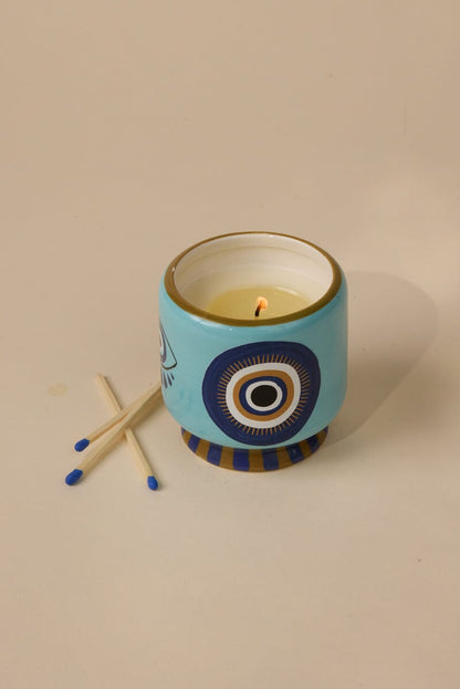 A Dopo 8 oz Handpainted "Eye" Ceramic - Incense & Smoke