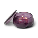 Basalt 10 oz Candle - Violet & Vanilla on white background. 