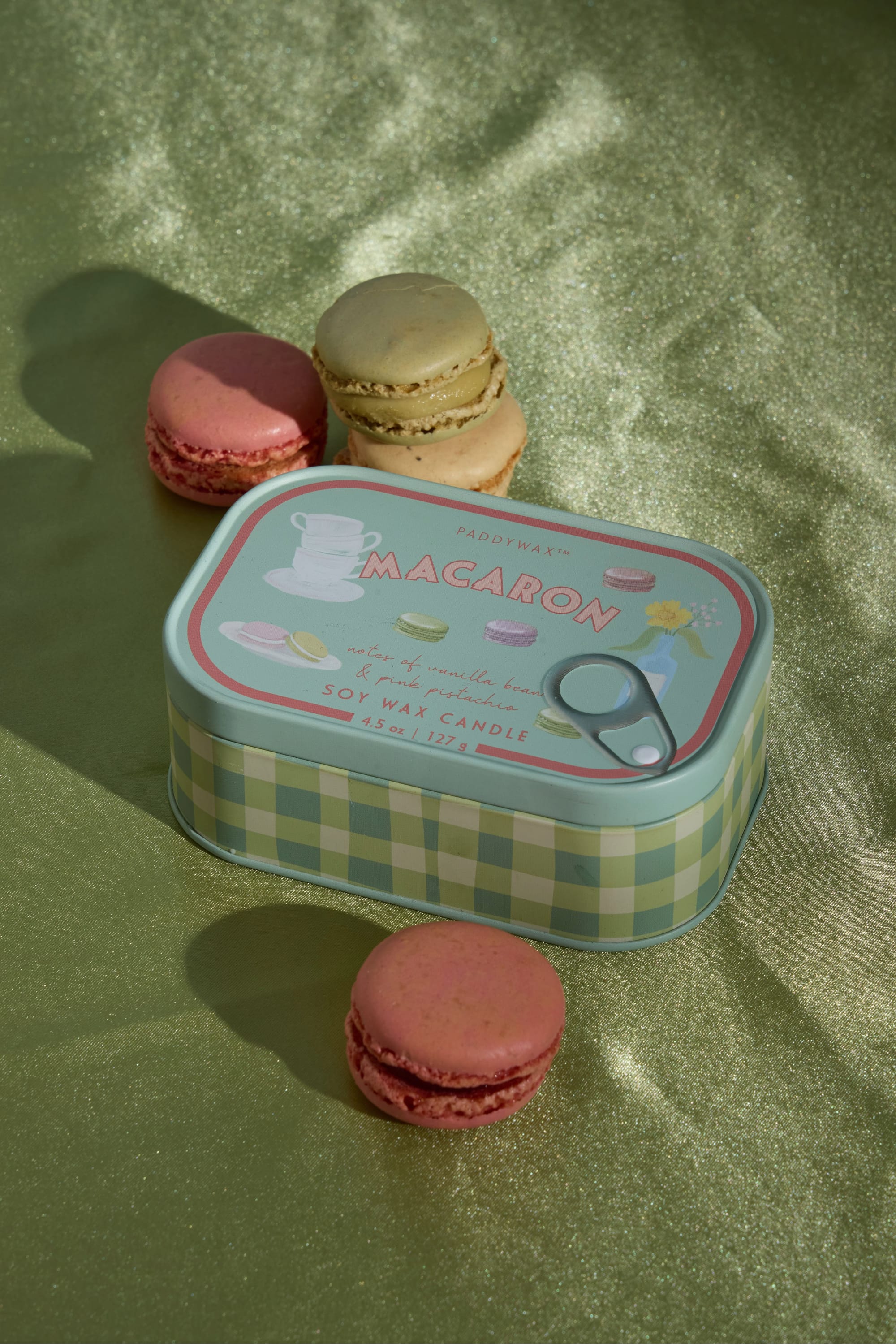 アロマストーンエンジェル＆ティファニーブルーマカロンセット Macaron - Bistro 4.5 oz Candle - Paddywax