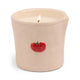 The Bistro Candle - Heirloom Tomato is a white candle in a cream ceramic holder with a hand-painted tomato, part of the Paddywax Bistro collection featuring charming food icons.