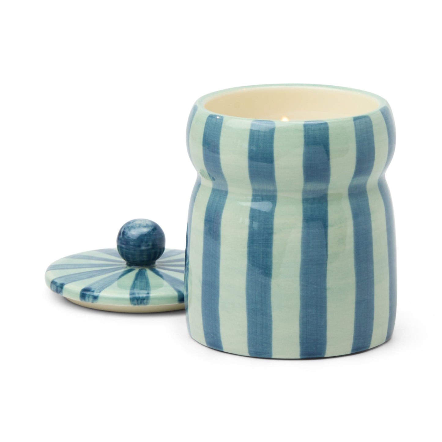 Cabana Blue & Navy Candle - Warm Cider
