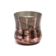 Cypress & Fir - 9oz Frosted & Shiny Copper Metallic Glass candle on a white background. 