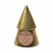 7oz Cypress + Fir Mercury Trees - Gold Paddywax