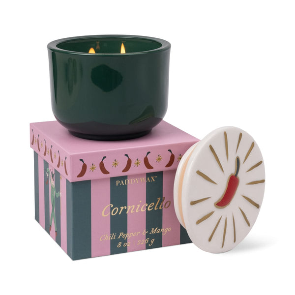 マドカリンダル　SCENTED CANDLE Chili Pepper & Mango 8 oz Glass Candle - Paddywax