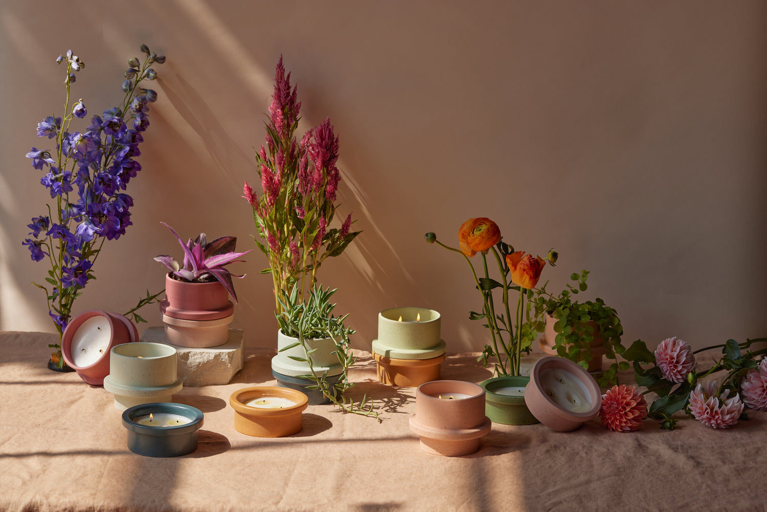 Linen & Crisp Air Notes Candle Refill Kit - Farmville Flower Basket
