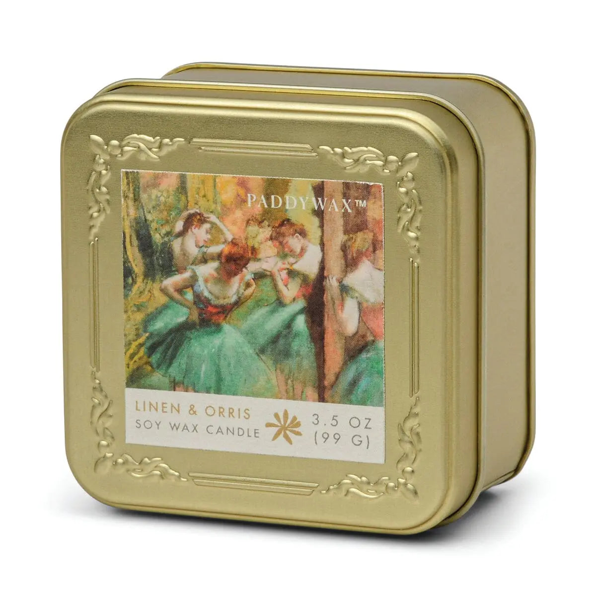 Degas French Linen + Orris - 3.5 oz Tin Candle Paddywax