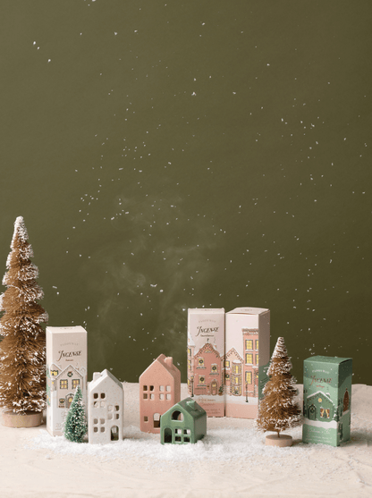 Holiday Town House - Incense And Tea Light Holder