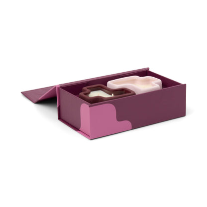 Jigsaw 4 oz Candle Boxed Set - Pink Pistachio & Black Fig