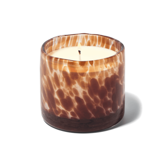 Luxe - Baltic Ember 8oz candle on a white background.