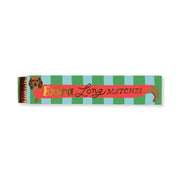 Dachshund - Extra Long Boxed Matches feature a green and blue checkered box with a dachshund illustration—makes a unique gift for dachshund lovers.