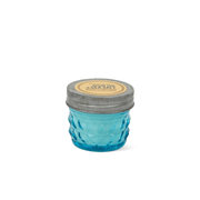 Ocean Tide & Sea Salt - Relish 3 oz Candle in a blue glass jar with a metal lid.