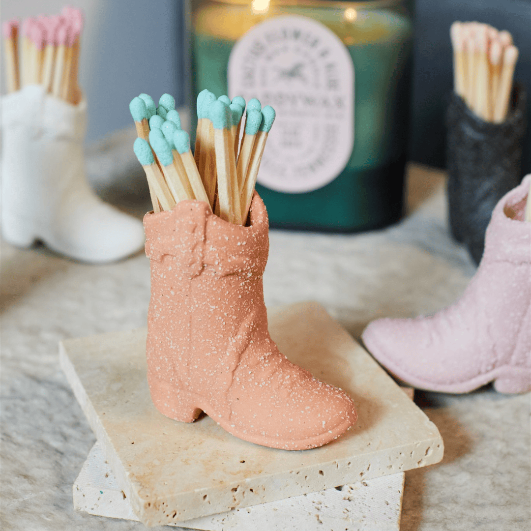 Cowboy Boot Match Holder - Terracotta
