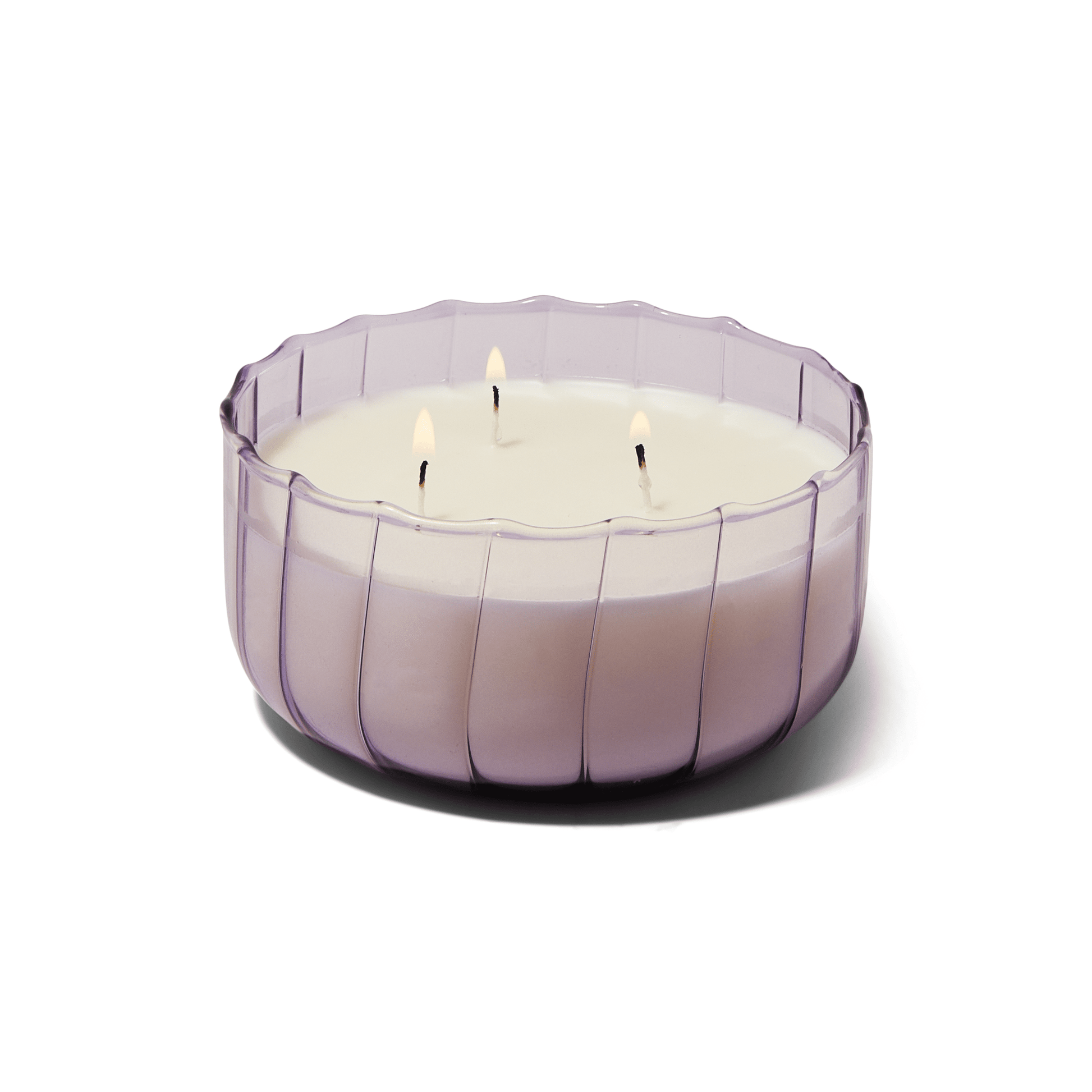 Ripple - Salted Iris 12oz candle on a white background.