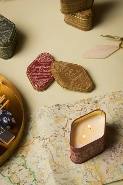 Pomegranate Spruce - Station Tin 3.5 oz Paddywax