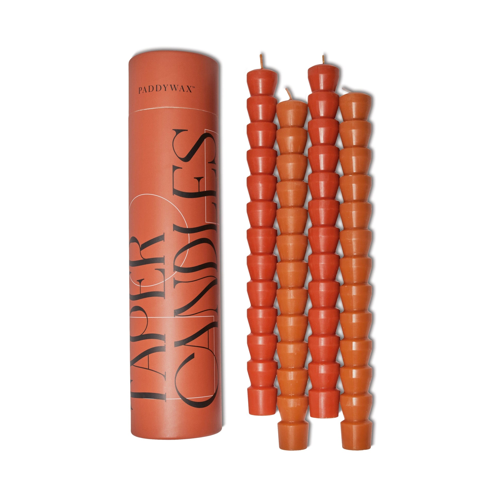 Red & Terracotta Tube Tapers - Set of 4 – Paddywax