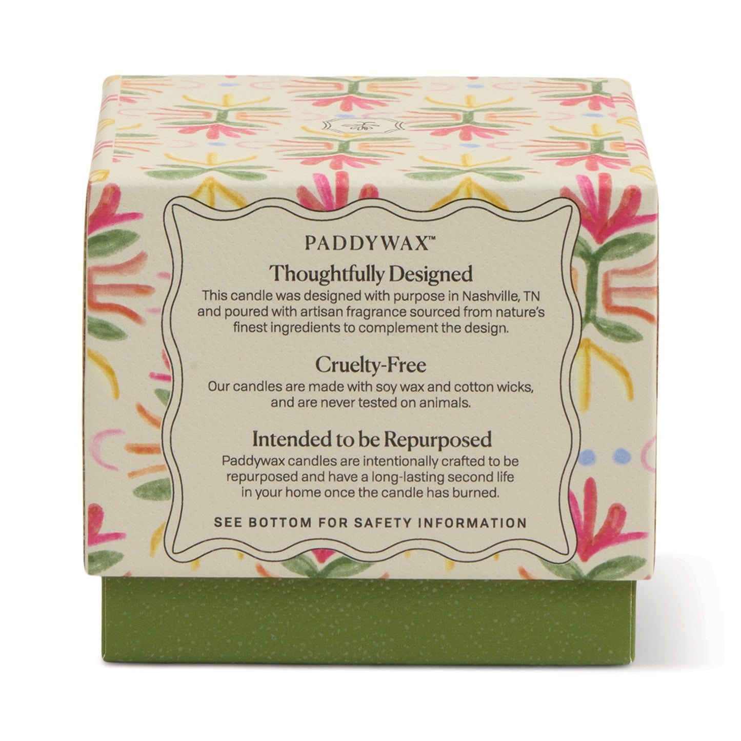 The Bronzed Gardenia - Tulip 5.5 oz Candle comes in a pink tulip-shaped vessel with a decorative floral box, featuring Paddywax’s thoughtfully designed, cruelty-free, and eco-friendly qualities—ideal for floral home decor.