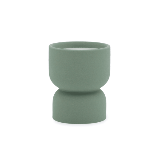 Form 6oz. - Green Hourglass Ceramic Spanish Moss