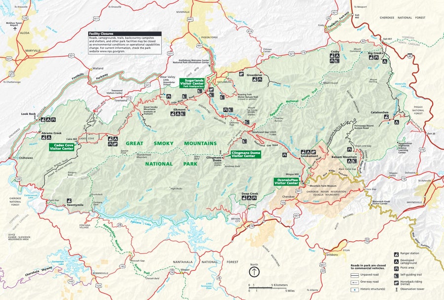 Great Smoky Mountain Map