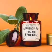Apothecary 8 oz Candle - Tobacco + Patchouli