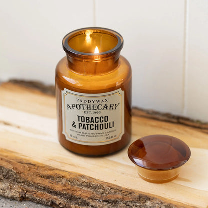 paddywax tobacco flower A Dopo Candle The vessel measures 4.25 inches long Tobacco + Patchouli - Apothecary