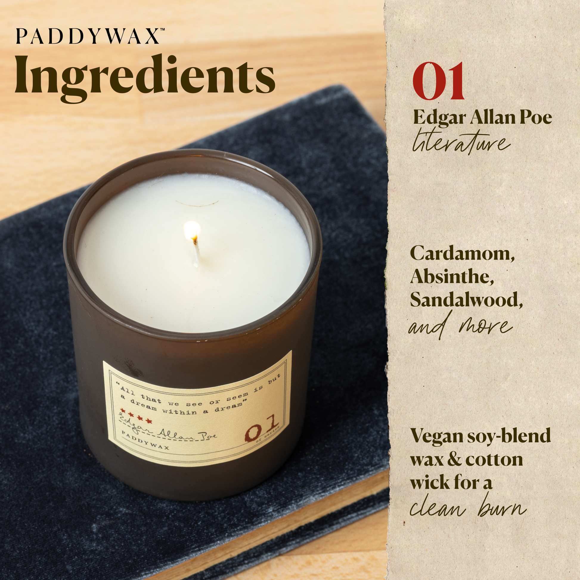 Paddywax Apothecary Candle 8 oz | Verbena & Eucalyptus